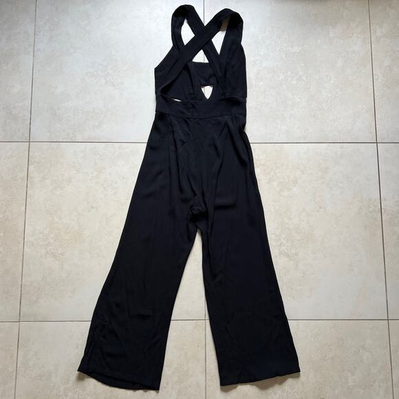 Flynn Skye Wide Leg Jumpsuit Black Size XS - Picture 3 of 4